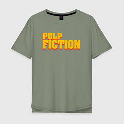 Футболка оверсайз мужская Pulp Fiction, цвет: авокадо