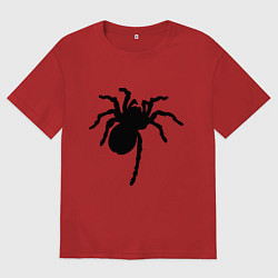 Мужская футболка оверсайз Черный паук