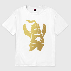 Футболка оверсайз мужская Praise the Sun!, цвет: белый