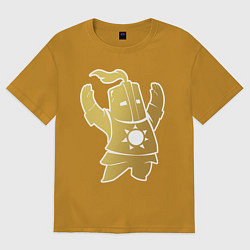 Футболка оверсайз мужская Praise the Sun!, цвет: горчичный