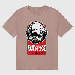 Мужская футболка оверсайз Это не санта, это Карл