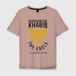 Футболка оверсайз мужская Khabib: The Eagle, цвет: пыльно-розовый