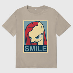 Мужская футболка оверсайз MLP: Smile