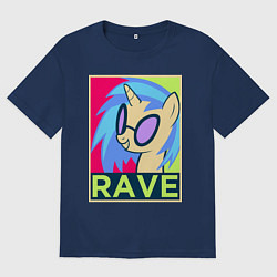 Мужская футболка оверсайз DJ Pon-3 RAVE