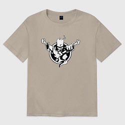 Футболка оверсайз мужская Thunderdome logo, цвет: миндальный