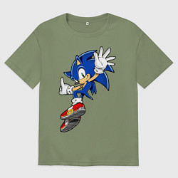 Мужская футболка оверсайз Sonic
