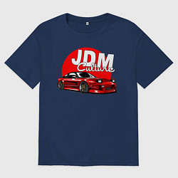 Футболка оверсайз мужская JDM Culture, цвет: тёмно-синий
