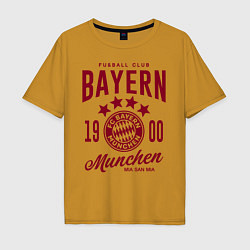 Футболка оверсайз мужская Bayern Munchen 1900, цвет: горчичный