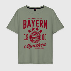 Футболка оверсайз мужская Bayern Munchen 1900, цвет: авокадо