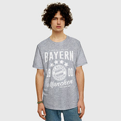 Футболка оверсайз мужская Bayern Munchen 1900, цвет: меланж — фото 2