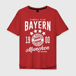 Футболка оверсайз мужская Bayern Munchen 1900, цвет: красный