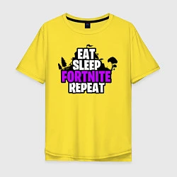 Мужская футболка оверсайз Eat, Sleep, Fortnite, Repeat