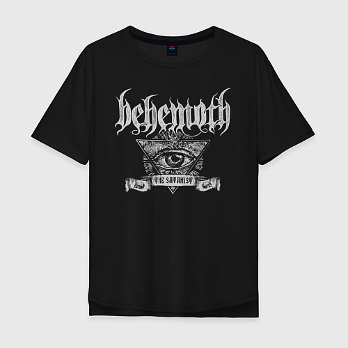 Мужская футболка оверсайз Behemoth: The Satanist / Черный – фото 1