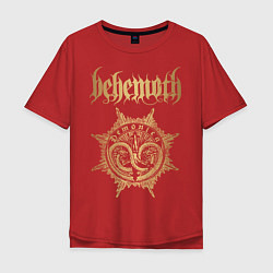 Футболка оверсайз мужская Behemoth: Demonica, цвет: красный