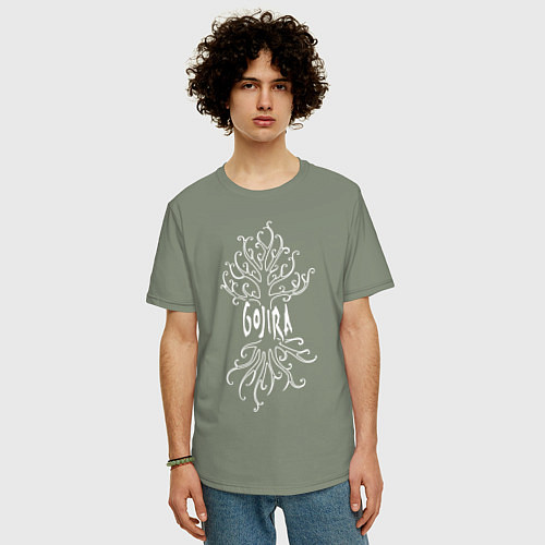 Мужская футболка оверсайз Gojira / Авокадо – фото 3