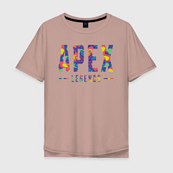 Футболка оверсайз мужская Acid Legends, цвет: пыльно-розовый