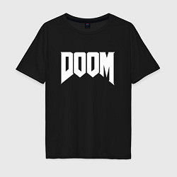 Футболка оверсайз мужская DOOM, цвет: черный
