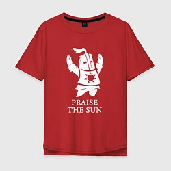 Футболка оверсайз мужская Praise the Sun, цвет: красный