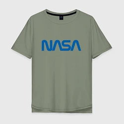 Футболка оверсайз мужская NASA, цвет: авокадо