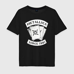 Футболка оверсайз мужская Metallica Since 1981, цвет: черный