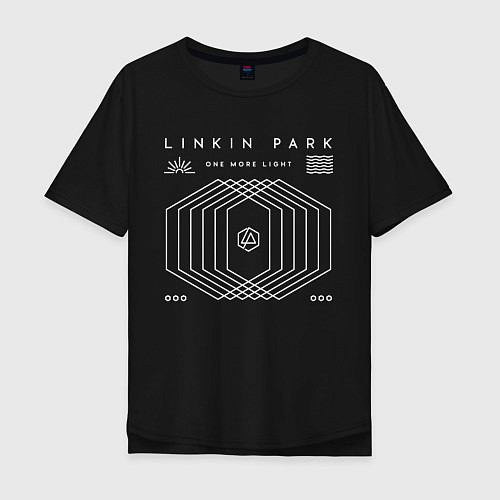 Мужская футболка оверсайз Linkin Park: One More Light / Черный – фото 1