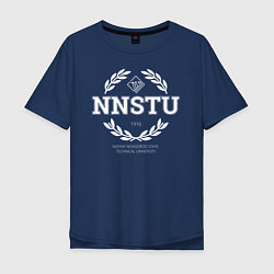 Футболка оверсайз мужская NNSTU, цвет: тёмно-синий