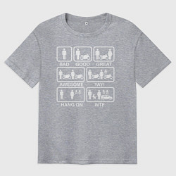 Мужская футболка оверсайз Жизнь мотоциклиста