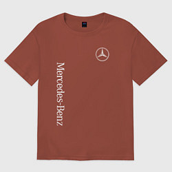 Футболка оверсайз мужская MERCEDES-BENZ, цвет: кирпичный