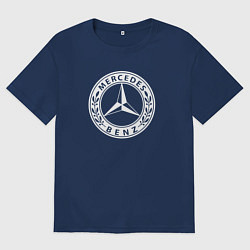 Футболка оверсайз мужская MERCEDES-BENZ: Classic, цвет: тёмно-синий