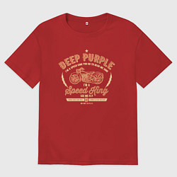 Футболка оверсайз мужская Deep Purple: Speed King, цвет: красный