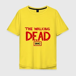 Футболка оверсайз мужская The walking Dead AMC, цвет: желтый