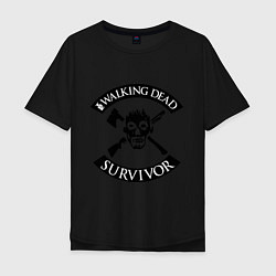 Мужская футболка оверсайз Walking dead survivor