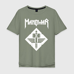 Футболка оверсайз мужская Manowar, цвет: авокадо