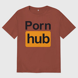 Мужская футболка оверсайз PornHub