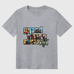 Мужская футболка оверсайз GTA 5 Stories