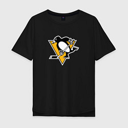 Футболка оверсайз мужская Pittsburgh Penguins: Evgeni Malkin, цвет: черный