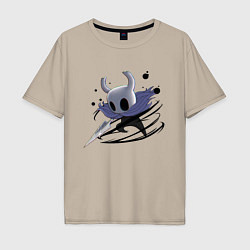 Футболка оверсайз мужская Hollow Knight, цвет: миндальный