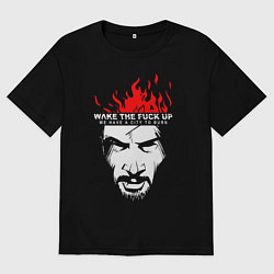 Футболка оверсайз мужская SAMURAI KEANU REEVES, цвет: черный