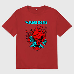 Футболка оверсайз мужская SAMURAI KEANU REEVES, цвет: красный