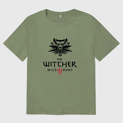 Футболка оверсайз мужская THE WITCHER 3:WILD HUNT, цвет: авокадо