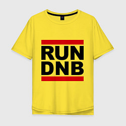 Футболка оверсайз мужская RUN DNB, цвет: желтый
