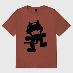 Футболка оверсайз мужская MONSTERCAT, цвет: кирпичный