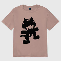 Футболка оверсайз мужская MONSTERCAT, цвет: пыльно-розовый