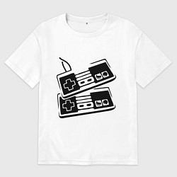 Мужская футболка оверсайз Джойстики