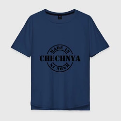 Футболка оверсайз мужская Made in Chechnya, цвет: тёмно-синий