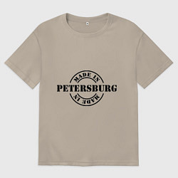 Мужская футболка оверсайз Made in Petersburg
