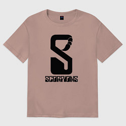 Мужская футболка оверсайз Scorpions logo