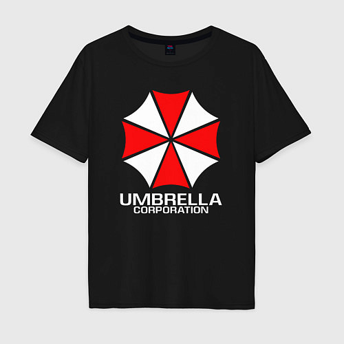 Мужская футболка оверсайз UMBRELLA CORP / Черный – фото 1