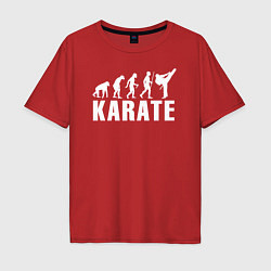 Футболка оверсайз мужская Karate Evolution, цвет: красный