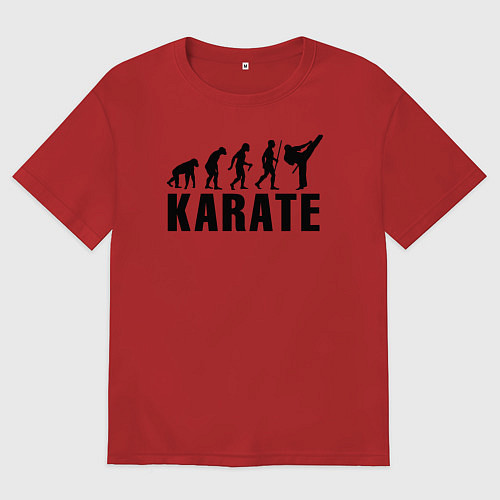 Мужская футболка оверсайз Karate Evolution / Красный – фото 1